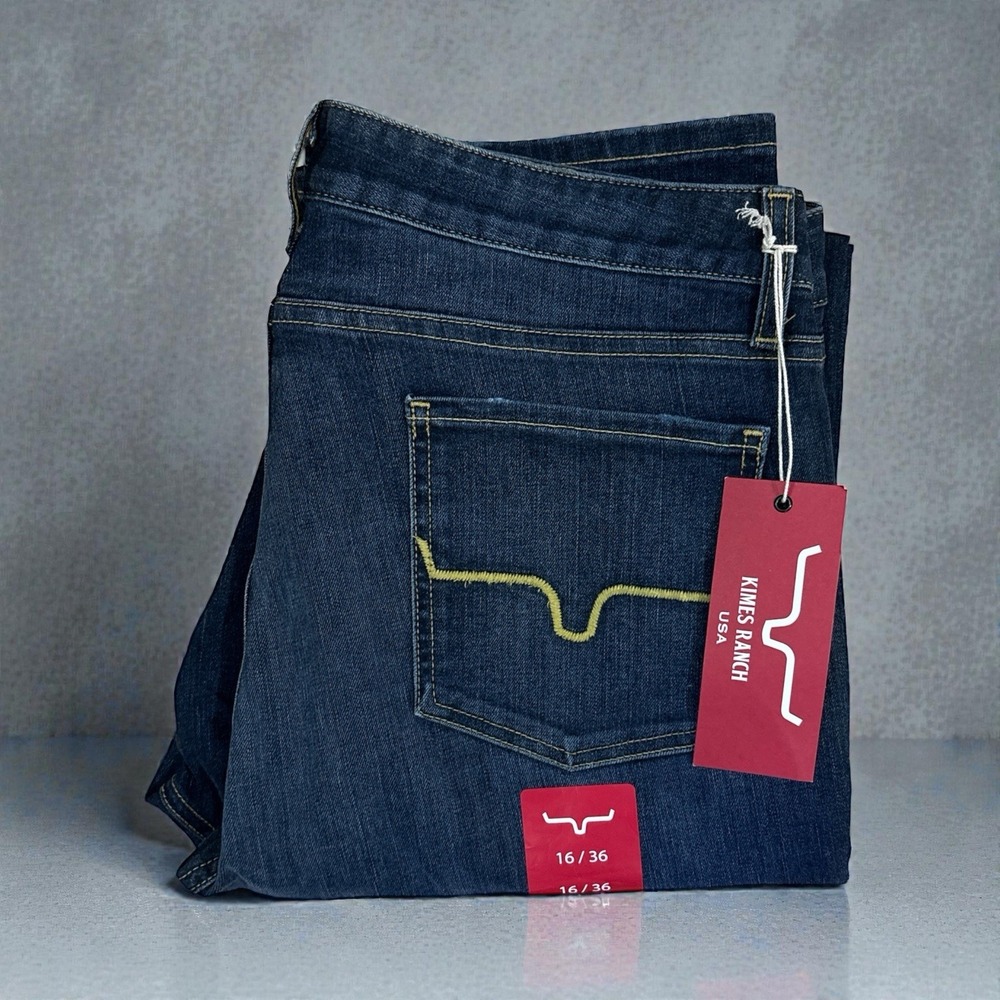 Kimes Ranch Sarah Women's Embroidered Denim Jeans Size 16/36 NWT‎